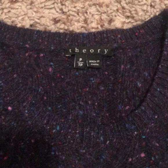 THEORY Cable Knit Fitted Wool Sweater Dress - Picture 3 of 4